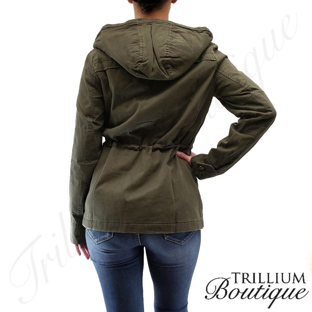 Lucky Brand Women's Anorak Army Hooded Jacket NWT - Picture 5 of 7